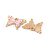 Light Gold Plated Alloy Enamel Pendants FIND-Q100-02KCG-3