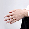 Fashionable 316L Titanium Steel Wide Band Rings RJEW-BB07214-10-5