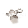 Brass Micro Pave Cubic Zirconia Charms KK-C085-23P-2