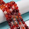 Natural Banded Agate Beads Strands G-K351-A07-01-1