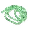 Transparent Electroplate Glass Beads Strands GLAA-F029-4mm-C24-2