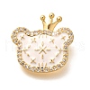 Brass Micro Pave Cubic Zirconia Pendents KK-R212-20G-03-1