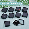 Acrylic Square Loose Diamond Box with Visible Window CON-WH0088-76B-02-6