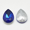 Pointed Back Glass Rhinestone Cabochons RGLA-T081-20x30mm-11-2
