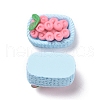 Opaque Resin Cabochons RESI-G029-B04-2