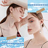 SUNNYCLUE 60Pcs 2 Color Flat Round 304 Stainless Steel Stud Earring Findings STAS-SC0008-56-5