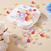  280Pcs 8 Colors Acrylic Bead Caps MACR-TA0001-63-5