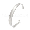 304 Stainless Steel Open Cuff  Bangles for Women BJEW-R019-03P-02-4