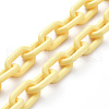 Personalized ABS Plastic Cable Chain Necklaces NJEW-JN02849-05-3