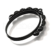 Rotatable Alloy Swivel Open Back Bezel Pendants PALLOY-I223-18EB-2