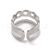 Non-Tarnish 304 Stainless Steel Cuff Rings RJEW-G285-83P-3