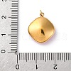 316 Stainless Steel Faceted Glass Pendants STAS-K258-47G-4
