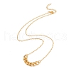 Curb Chains Dangle Stud Earring and Pendant Necklace SJEW-E043-03-3