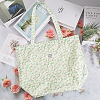 Flower Printed Canvas Women's Tote Bags ABAG-WH20005-06-4
