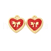 Brass Enamel Charms KK-F895-14G-1