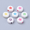 Opaque White Acrylic Beads X-MACR-S273-43-2