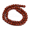 Natural Red Jasper Beads Strands G-H078-C34-6mm-3
