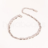 Stainless Steel Twist Link Chain Necklace & Bracelet & Anklet Sets for Women VF6522-1-5