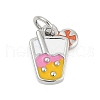 Brass Enamel Charms KK-G522-03P-1
