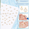 BENECREAT 40Pcs 2 Style Brass Micro Pave Cubic Zirconia Pendants KK-BC0013-32-4