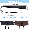 CRASPIRE 2Pcs 2 Colors Imitation Leather Wrap Around Waist Bands AJEW-CP0008-08A-2
