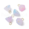Acrylic Lotus Pendants PALLOY-JF02712-07-1
