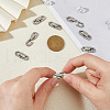 SUPERFINDINGS 8Pcs Stainless Steel Fold Over Clasps STAS-FH0002-28-3