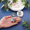 Kissitty 9pcs 9 style Alloy Enamel Brooches JEWB-KS0001-06-4