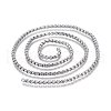 Tarnish Resistant 304 Stainless Steel Box Chains STAS-P219-23-E-2