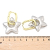 Star Brass Hoop Earrings for Women EJEW-U057-06C-04GP-5