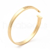 Clear Cubic Zirconia Open Cuff Bangle BJEW-A123-17G-3