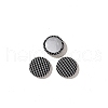 Japanese Literary and Artistic Style Fabric Round Cabochons PW-WG9E58E-01-1