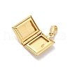 Brass Locket Pendants KK-Z115-01G-01-2