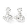 Rack Plating Brass Clear Cubic Zirconia Pendants KK-B078-07S-2