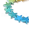 Gradient Color Electroplated Synthetic Non-magnetic Hematite Beads Strands G-A263-F01-01-3