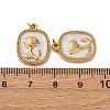 304 Stainless Steel Enamel Pendants STAS-H475-01A-G-3