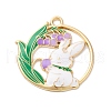 Alloy Enamel Pendants FIND-M060-25B-G02-1