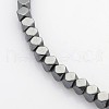 Electroplate Non-magnetic Synthetic Hematite Beads Strands G-J212B-01-1