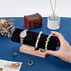 Bamboo Velvet T-Bar Bracelet Display Stands BDIS-WH0002-08-5