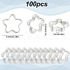 SOFPLATE 100Pcs Rack Plating Brass Bead Frames KK-SP0002-26S-2