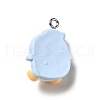 Opaque Resin Pendants RESI-P021-01B-2