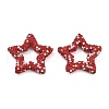 Star Shape Polymer Clay Rhinestone Beads CLAY-NH0001-06C-1