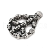 316 Surgical Stainless Steel Pendants STAS-D304-32AS-2
