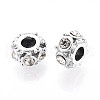 Alloy Rhinestone European Beads FIND-N009-03P-2