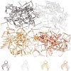 Unicraftale 160Pcs 4 Colors 304 Stainless Steel Ice Pick Pinch Bails STAS-UN0022-71-1