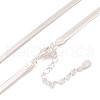 925 Sterling Silver Snake Chain Necklaces NJEW-P300-01A-S-2