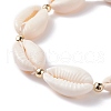 Heart & Polymer Clay Heishi Beads Stretch Bracelets Set BJEW-TA00044-7