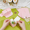 Square Kraft Paper Necklace Earring Storage Gift Boxes CON-WH0095-90B-01-3