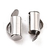 Non-Tarnish 304 Stainless Steel Slide On End Clasp Tubes STAS-C044-07A-P-1