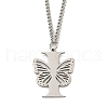 201 Stainless Steel Necklace NJEW-Q336-01I-P-3